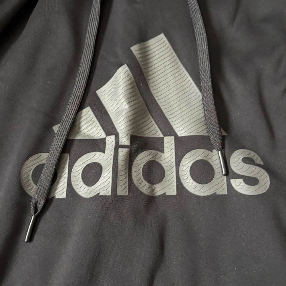 Adidas Charcoal Pullover Hoodie Small Sweatshirt